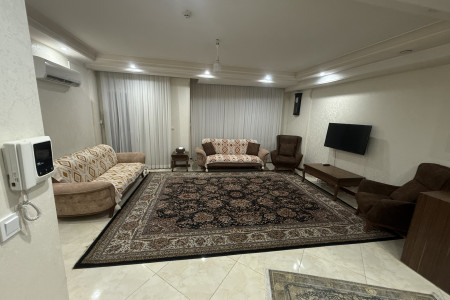 پذیرایی آپارتمان دوخوابه تمیز و شیک نیلی | اجاره آپارتمان در مشهد | ایجاره